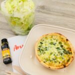Quiche poireau, parmesan et sa salade verte